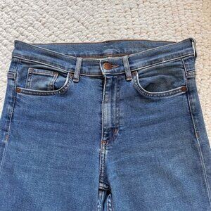 COS Blue Skinny Jeans - Size 28, Mid Rise, Super Stretchy- hugs to body